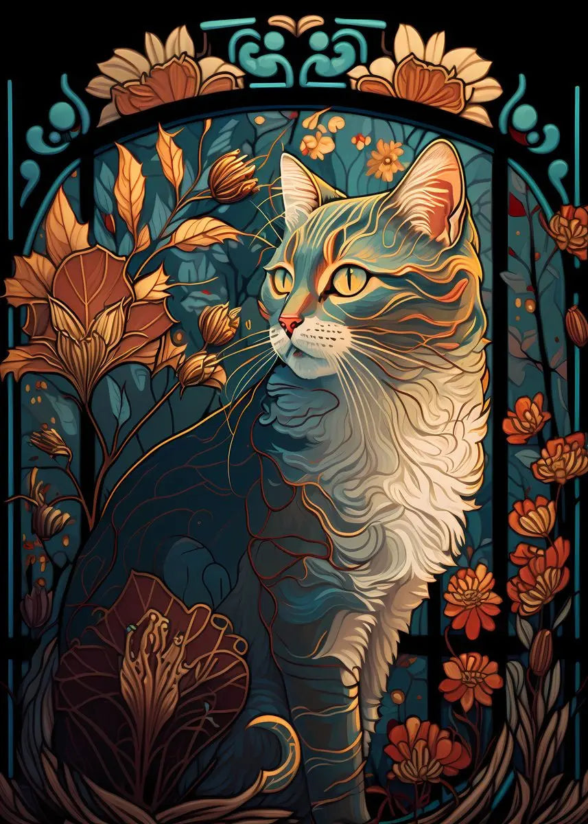 Katzen - Kunst Poster