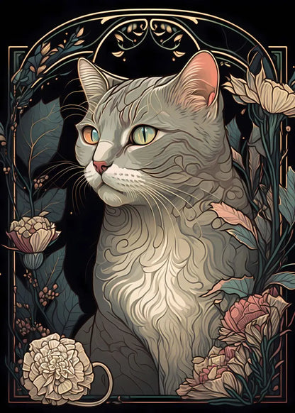 Katzen - Kunst Poster