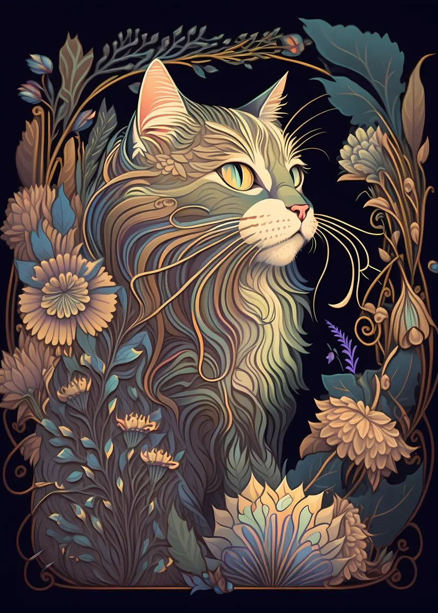 Katzen - Kunst Poster